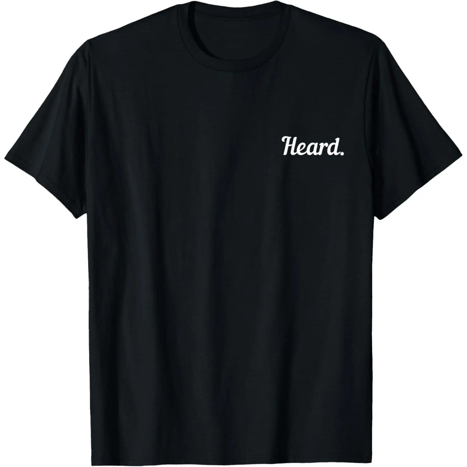 Women's Crewneck Short-Sleeve Simple Print T-Shirt - Heard Chef Restaurant Slang, Culinary School Cooking Themed, Made in USA, Shortsleeve, Tshirt, Basic, Comfortable, Cotton, Casual