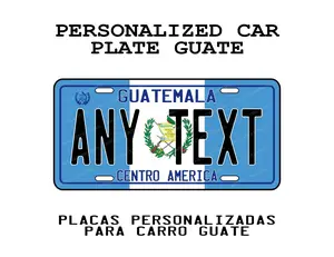 [SALE 50%] Personalized Guate Car Plate Decorative Aluminum Plate with High Gloss Finish