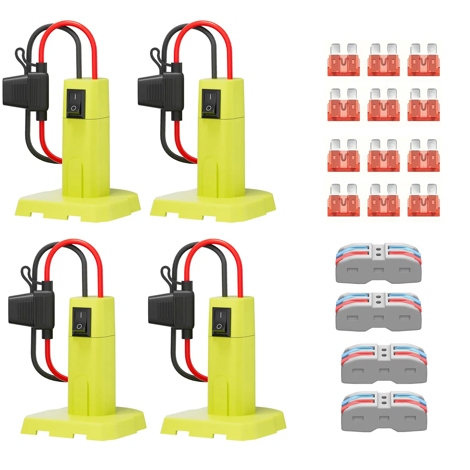 Battery Adapter Converter for Ryobi 18V ONE+ - Power Wheels Adapter Conversion Kit with On/Off Switch, Fuse Protection & Wire Connectors
