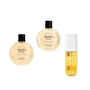 Best Sellers Bundle - Enigmatic Pulse Perfume - Ethereal Spark Perfume - Sun Bliss Body Mist