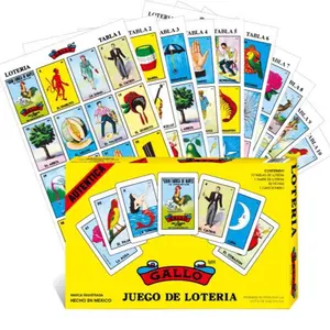 Don Clemente Authentic Loteria Card Game Gift Box Set - Includes 1 Deck of Cards 10 Gameboards & 80 Plastic Markers for Mexican Family Gatherings