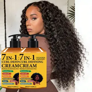 Curl Renaissance 280ml Revival Hydrating Cream｜Herbal Trinity: Rosemary, Castor, Argan Oils｜7-Dimensional Curl Reconstruction｜From Stressed Frizz to Elastic, Luminous Curls