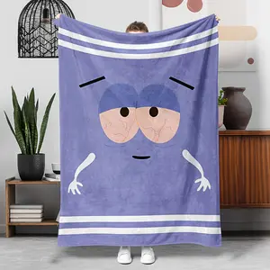 Funny Cozy Cartoon Print Flannel Throw Blanket - Ultra-Soft, All-Season Fuzzy Plush Blanket for Sofa, Bed, Office Nap - Multipurpose, Perfect Gift for Friends & Family Men Women Adults Teen Boys Girls