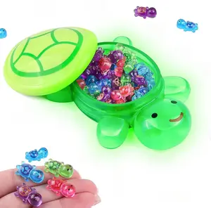 50PCS Luminous Mini Resin Turtle with 1 Pc Jumbo Resin Turtles, Miniature Tiny Turtles Glow in The Dark for Garden Dollhouse Micro Landscaping