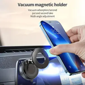 New Strong Magnetic Car Phone Holder - Foldable, 360° Adjustable Vacuum Bracket with Multi-Angle Adjustment, Vehicle Phone Mount, Car Phone Stand, A Convenient Choice For Multiple Scenarios