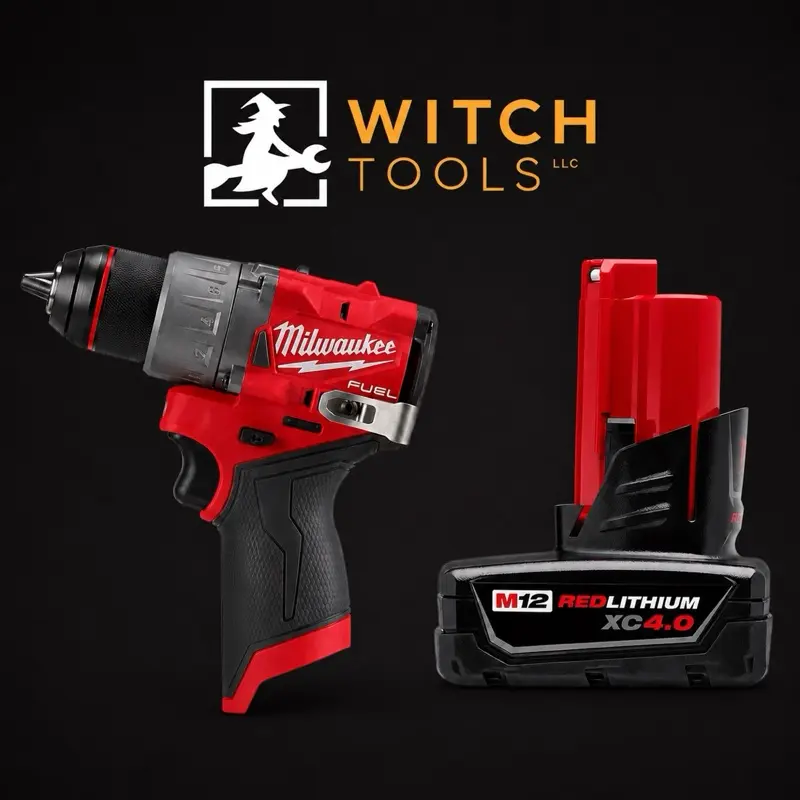 Milwaukee M12 FUEL Lithium-Ion Brushless Cordless 1/2 in. Drill Driver and 4amp Battery