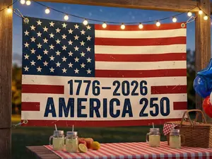 USA Flag 250th Anniversary Patriotic Yard Decoration (1776-2026)