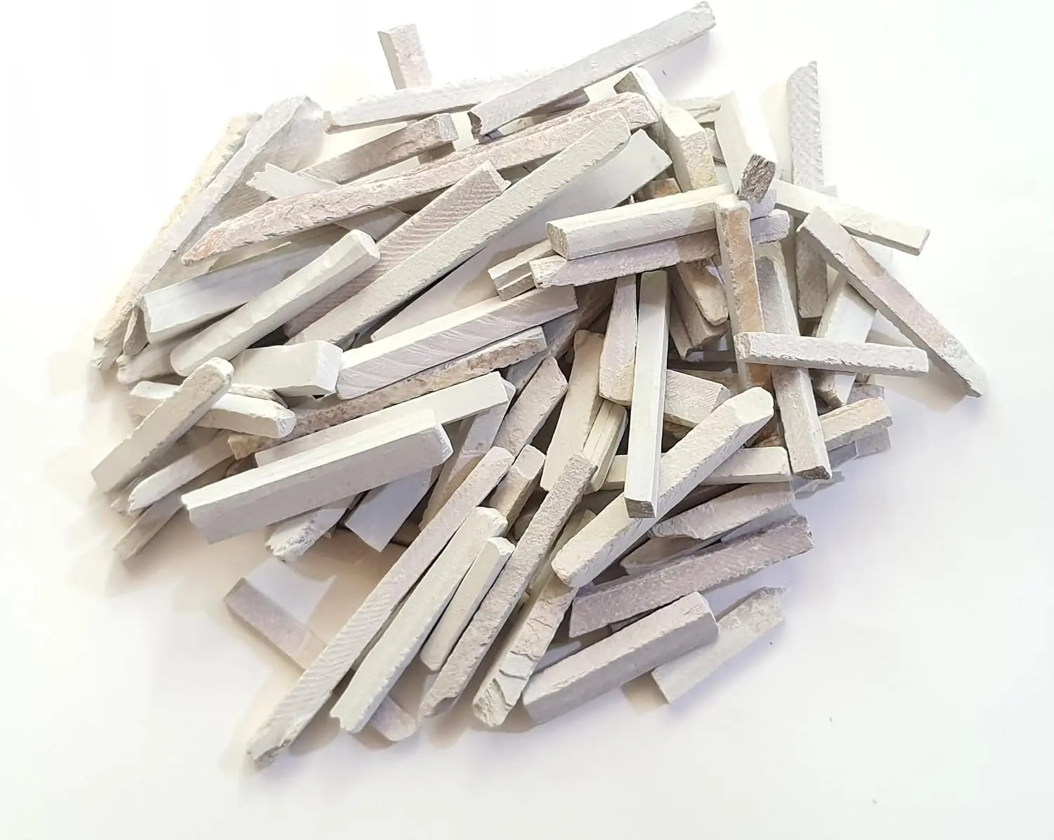 Natural White Chalk Sticks 250g, 5–9mm Thick, Smooth Writing Chalk for Blackboard, Classroom, Office & Home Use