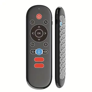 Wireless Smart TV Remote Control with Mini Keyboard, Backlight Function, 6-Axis Gyroscope, Voice Search, Suitable for Smart Tvs and Projectors