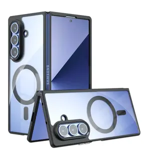 Vyimc Luxury Magsafe Magnetic Wireless Charge Phone Case for Samsung Z Fold 7 6 Fold 5 Fold Shockproof Cover with Camera Protection & Anti-knock Features