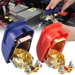 2 Piece Car Battery Terminal Clamp Set, Quick Release Mechanism, Protects Positive and Negative Connectors, Safe Disconnect for Batteries, Car Parts