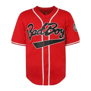 Men's letter and number stitched button front baseball jacket, jersey T-shirt, autumn and winter casual loose short sleeved V-neck baseball top, baseball Christmas giftRAIMENTRY