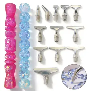 【Deals For You】2 Pack Resin Diamond Painting Pens, Ergonomic Drill Pen with Multi-placer for 5D Diamond Art, Anti-fatigue Gem Art Tools