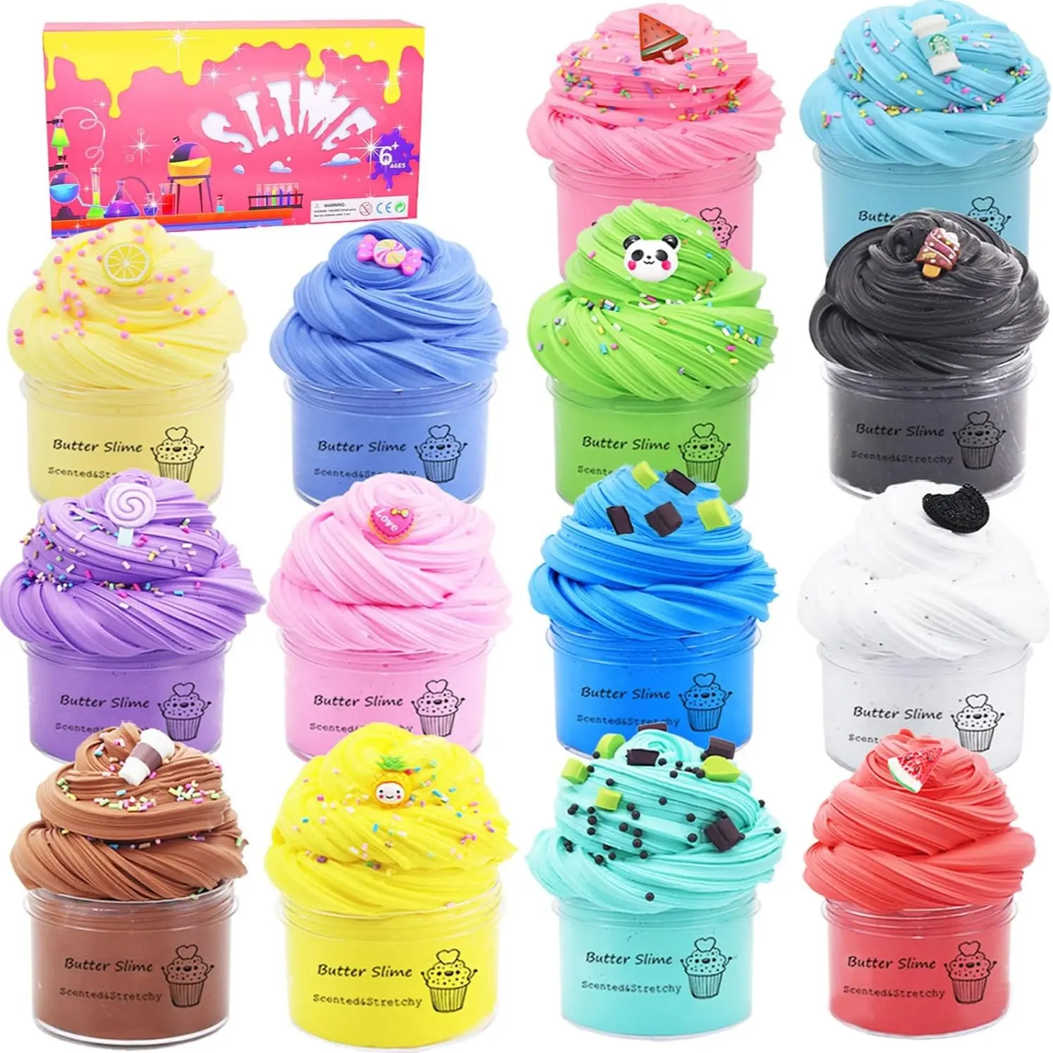 13 Pack Butter Slime Kit 