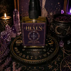 Hexen – intention anointing body elixir infused with smoky quartz crystals.
