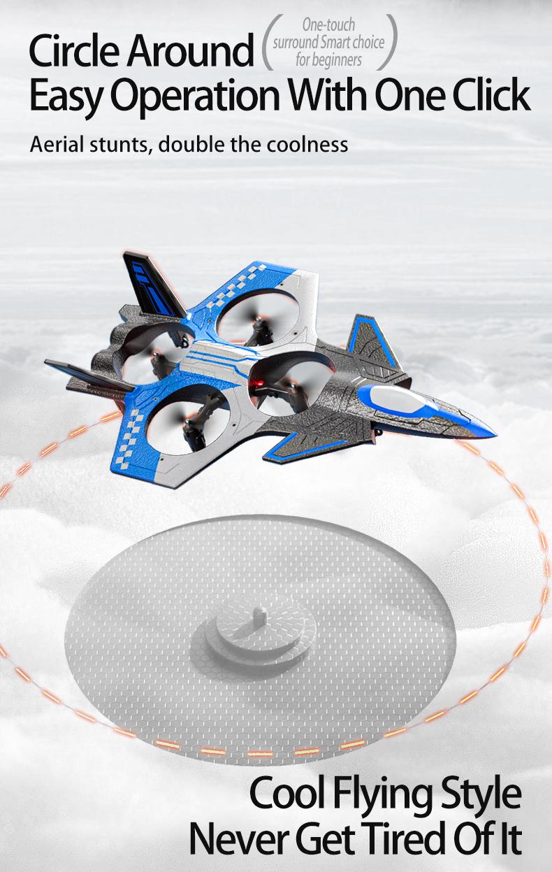 tongliKids Remote Control Foam Airplane Electric Stunt Aircraft Drone Quadcopter Easy to Control for Beginners Durable and Impact Resistant EPP Soft Foam Stunt Rolling Drone for Kids Ages 8-12 Christmas Halloween Thanksgiving Gift