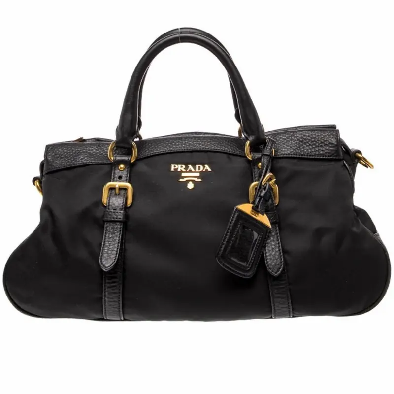 Pre-owned PRADA Nylon Crossbody bags Preowned Tessuto Bauletto Bag