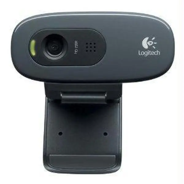 Logitech C270 HD Webcam, High Definition USB Web Camera in Black, Model 960-000694 for Video Calling and Recording, C270 Model, Hd Quality