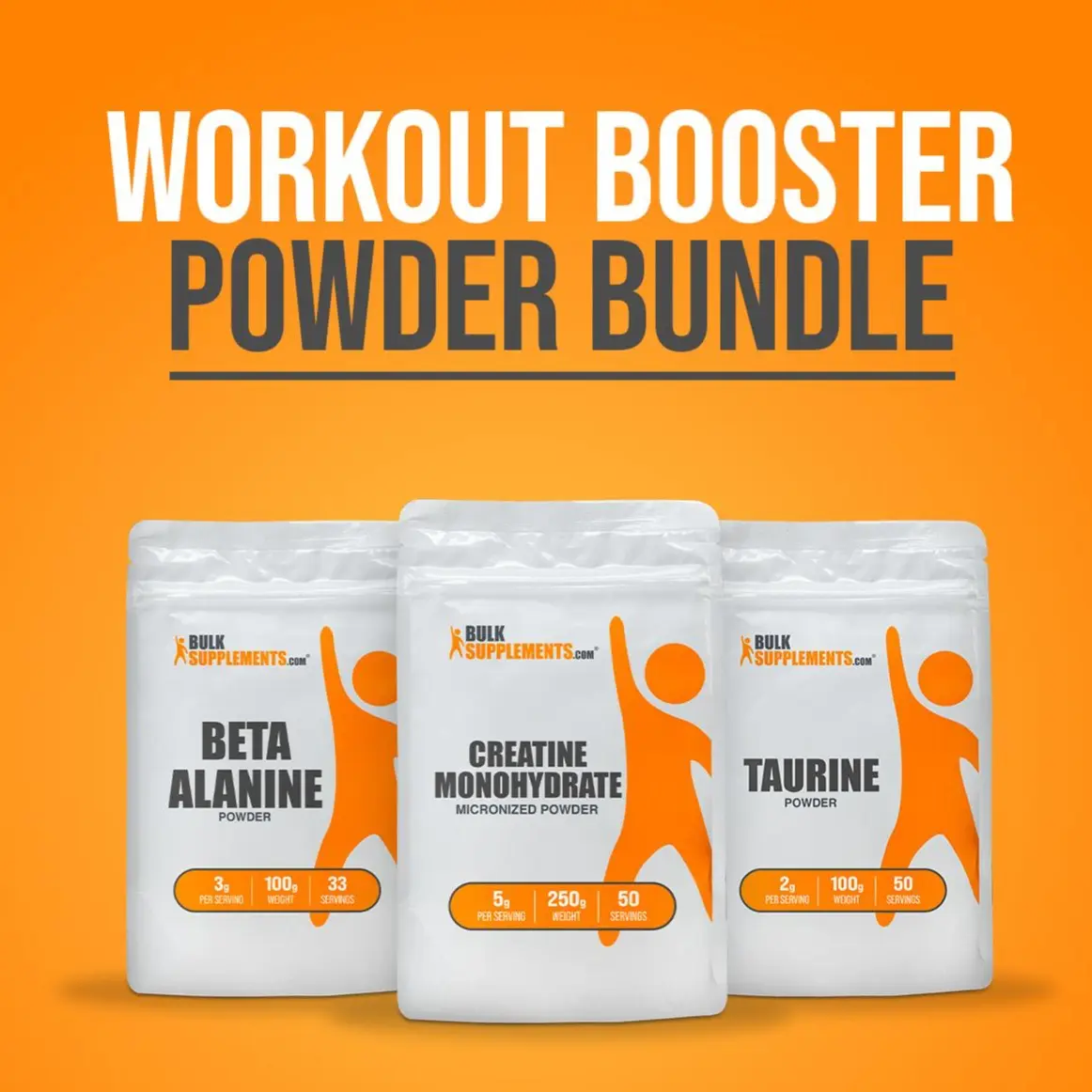 BulkSupplements Sugar-Free Gluten-Free Dietary Fitness Healthcare Powder Bundle - Creatine Monohydrate, Beta Alanine, Taurine for Body Health Support BulkSupplements Sugar-Free Gluten-Free Dietary Fitness Healthcare Powder Bundle - Creatine Monohydrate, Beta Alanine, Taurine for Body Health Support