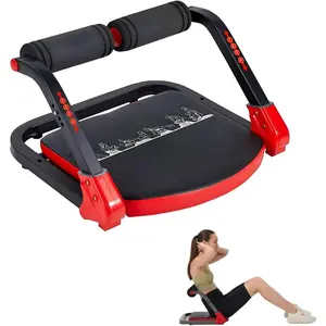 Ab Machine, Sit Up Exercise Equipment, Ab Workout Equipment with 3 Adjustable Resistance, Ab Trainer for Stomach Workout with 330 LBS Weight Capacity, Foldable Ab Crunch Machine for Home Gym