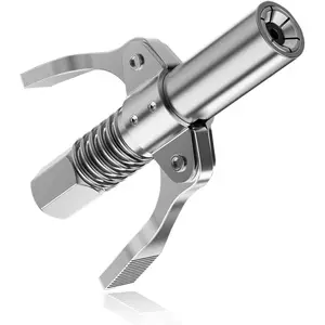 Coupler, Double Handles Quick Lock Release   Tip with 6 Thickened Jaws, 12000 PSI High   Fittings Compatible with All   (1 PC)