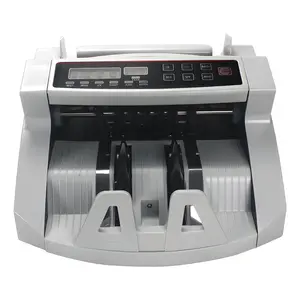 Money Counter Machine with Value Count, UV/MG/IR Counterfeit Detection Function Cash Counter, LCD Display Cash Counter with Add and Batch Modes, Mix Denomination Counter Machine for Bank Supermarket Money Counter Machine with Value Count,