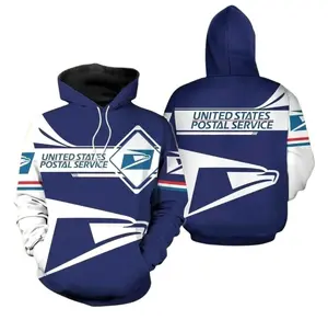 USPS 3D Print Hoodie, United States Postal Service Pullover