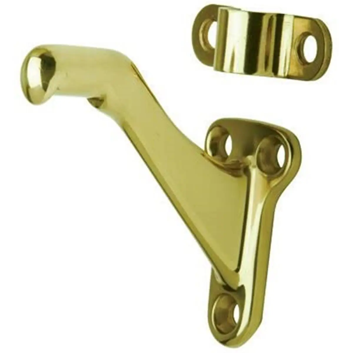 Ives  Residential Solid Brass Handrail Bracket, Black