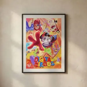 The Amazing Digital Circus Poster, Pomni Jax Ragatha Wall Art, Digital Circus Room Decor, Colorful Cartoon Poster For Fan, Tadc Home Decor