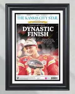 2024 Special Edition: Kansas City Chiefs “DYNASTIC FINISH!” Super Bowl LVIII Champions Commemorative Print