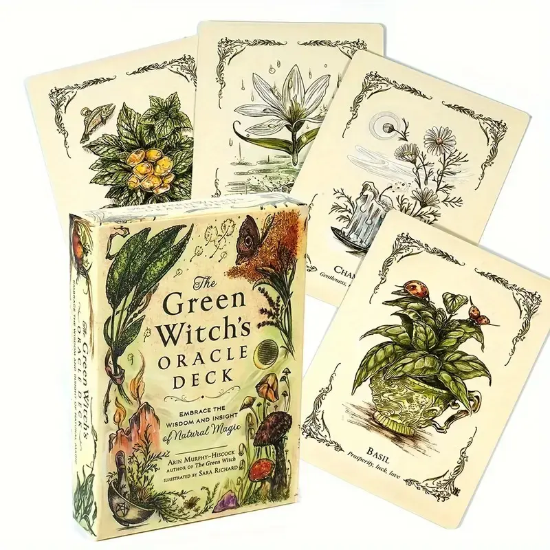 Witch's Oracle Deck, Embrace The Wisdom and Insight Of Natural Magic Witch Witchcraft Series Tarot Cards, Party Game Cards, Card Games, Tarot Card Decks