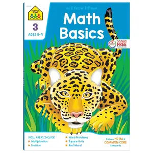 School Zone Math Basics 3 Workbook: 64 Pages, 3rd Grade, Multiplication, Division, Word Problems, Place Value, Fractions, Ages 8-9 (I Know It! Book Series) Paperback – July 1, 2019