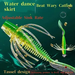 Elite Wary Catfish Rig: Ribbed Curly Tail Spinner w/ Instant Bubble & Turbo Flutter