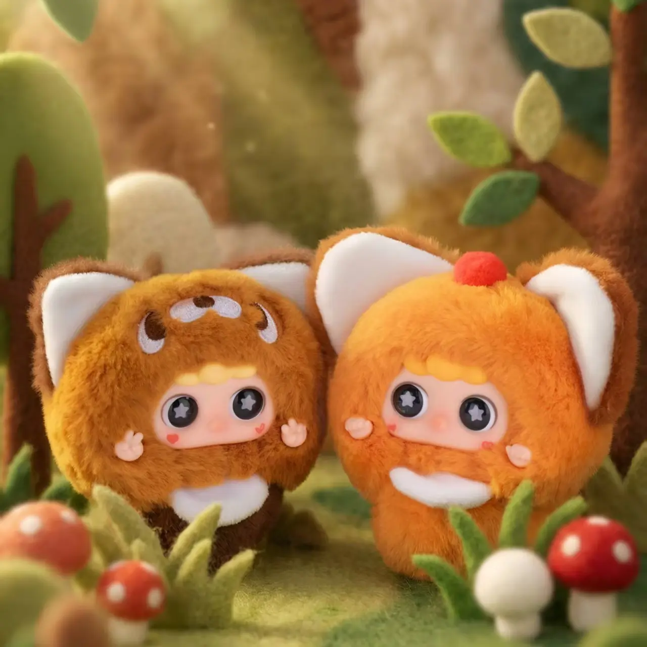 B16-MIGO'S  Little  World  Plush  Hanging  Ornament  Blind  Box  (Hidden Style Probability 1:120)