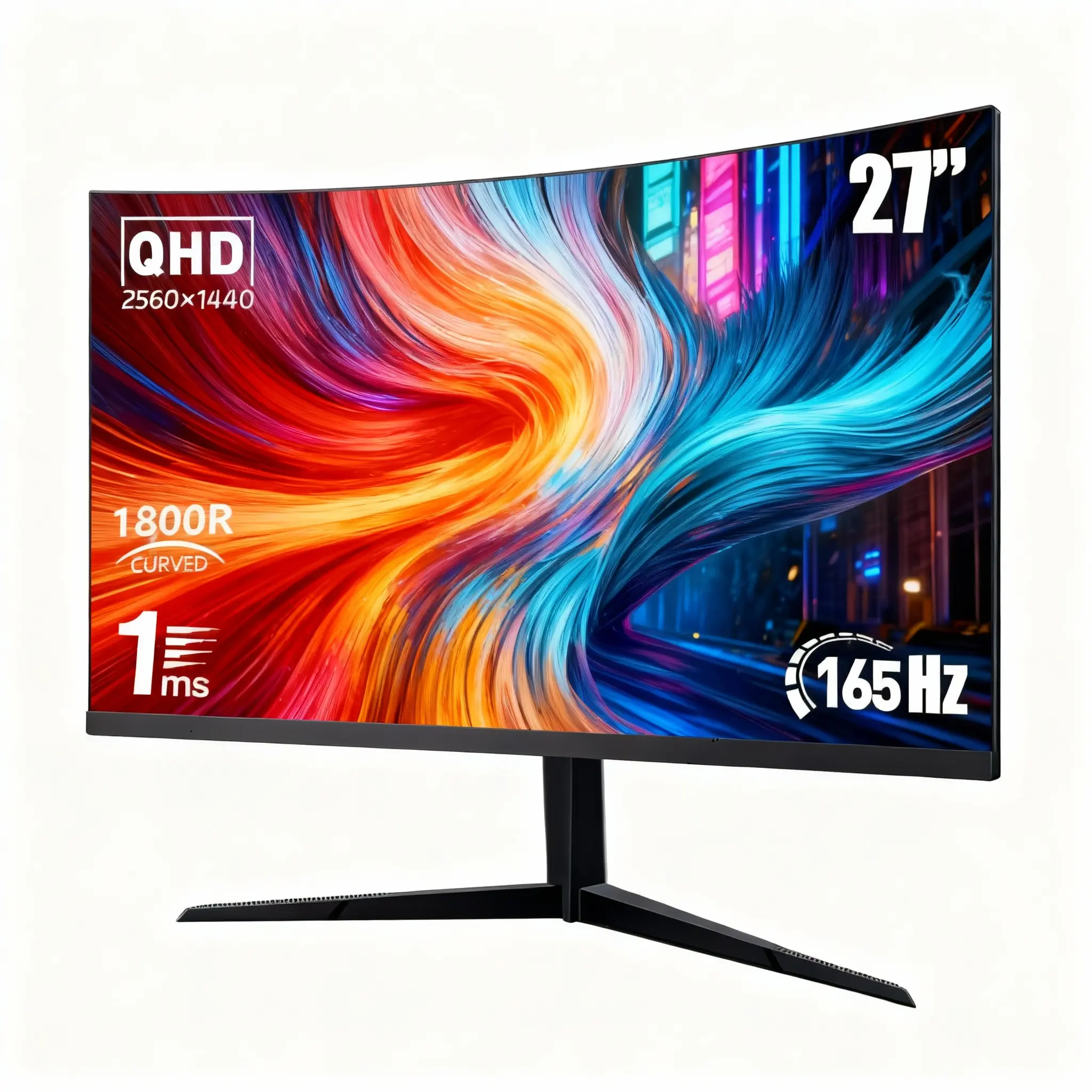 New 27" 2K QHD Gaming Monitor – 180Hz, 1ms, Adaptive Sync, Ultra-Slim Bezel, Dual HDMI & DP, Tilt Adjustable New 27" 2K QHD Gaming Monitor – 180Hz, 1ms, Adaptive Sync, Ultra-Slim Bezel, Dual HDMI & DP, Tilt Adjustable
