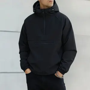 Trendy Men's Beige Hoodie with Zippered Pockets - Medium Size Spring & Autumn Casual Wear Comfortable Stylish Jacket SpringStatements Sweatshirts