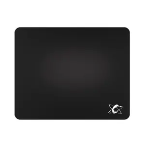 Clustrs Atom Obsidian White Glass Gaming Mouse Pad – Tempered Glass for Fast, Accurate Movement