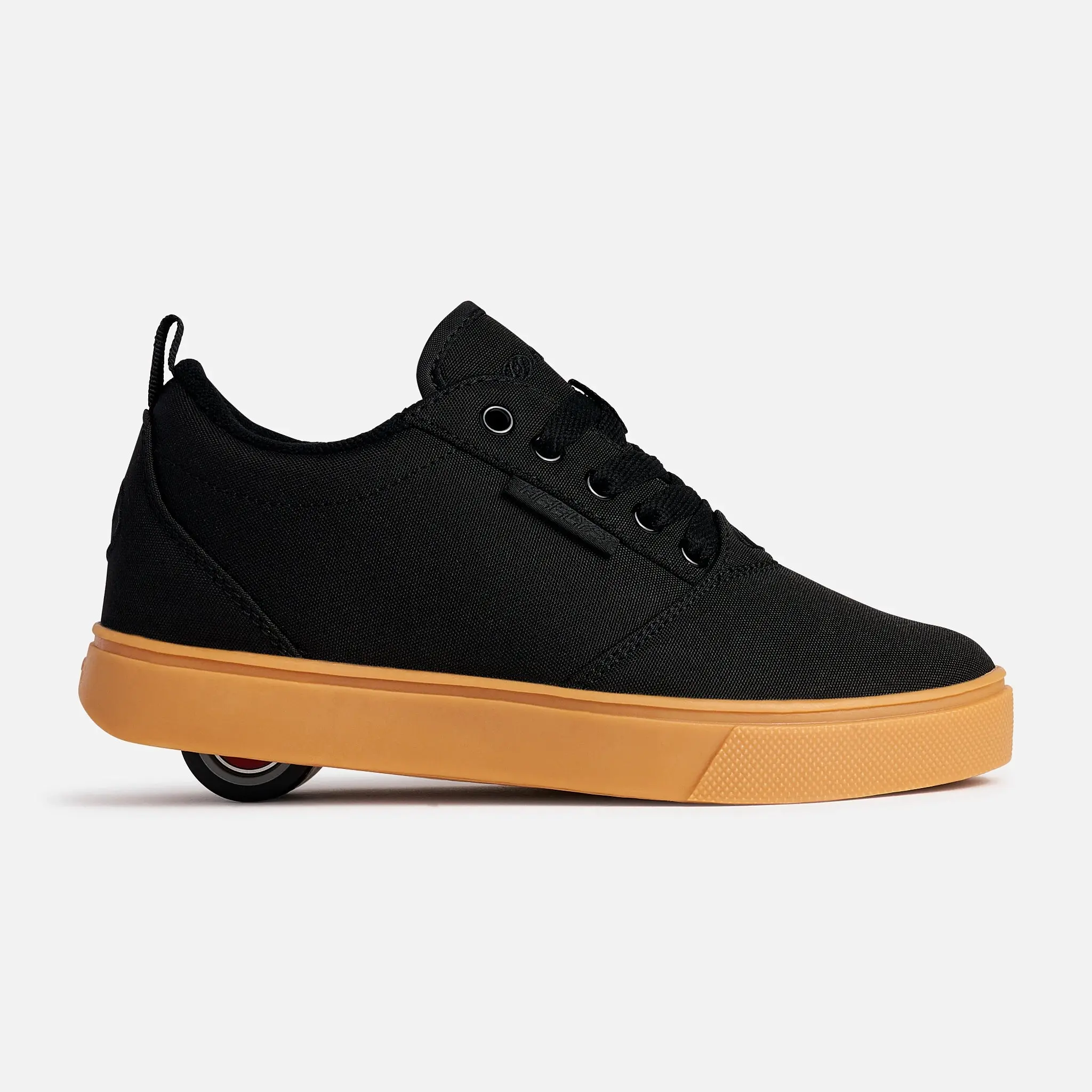 Heelys Wheeled Casual Sneaker - Kids & Adults Rubber Footwear, Black with Gum Sole, Pro 20 Trainer