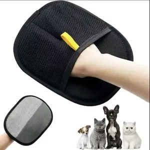 Electrostatic Pet Hair Remover Glove - Deshedding Tool, Reusable, Easy Horizontal Use, Multi-Surface for Dog & Cat Grooming on Carpet, Couch,summervibes