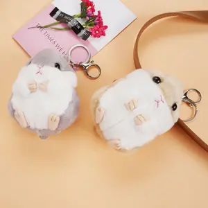 2-pack Hamster Plush Keychain Pendant, Multifunctional Accessory, Suitable for Cars, Bags, and Handbags, Ideal Choice for Gifts