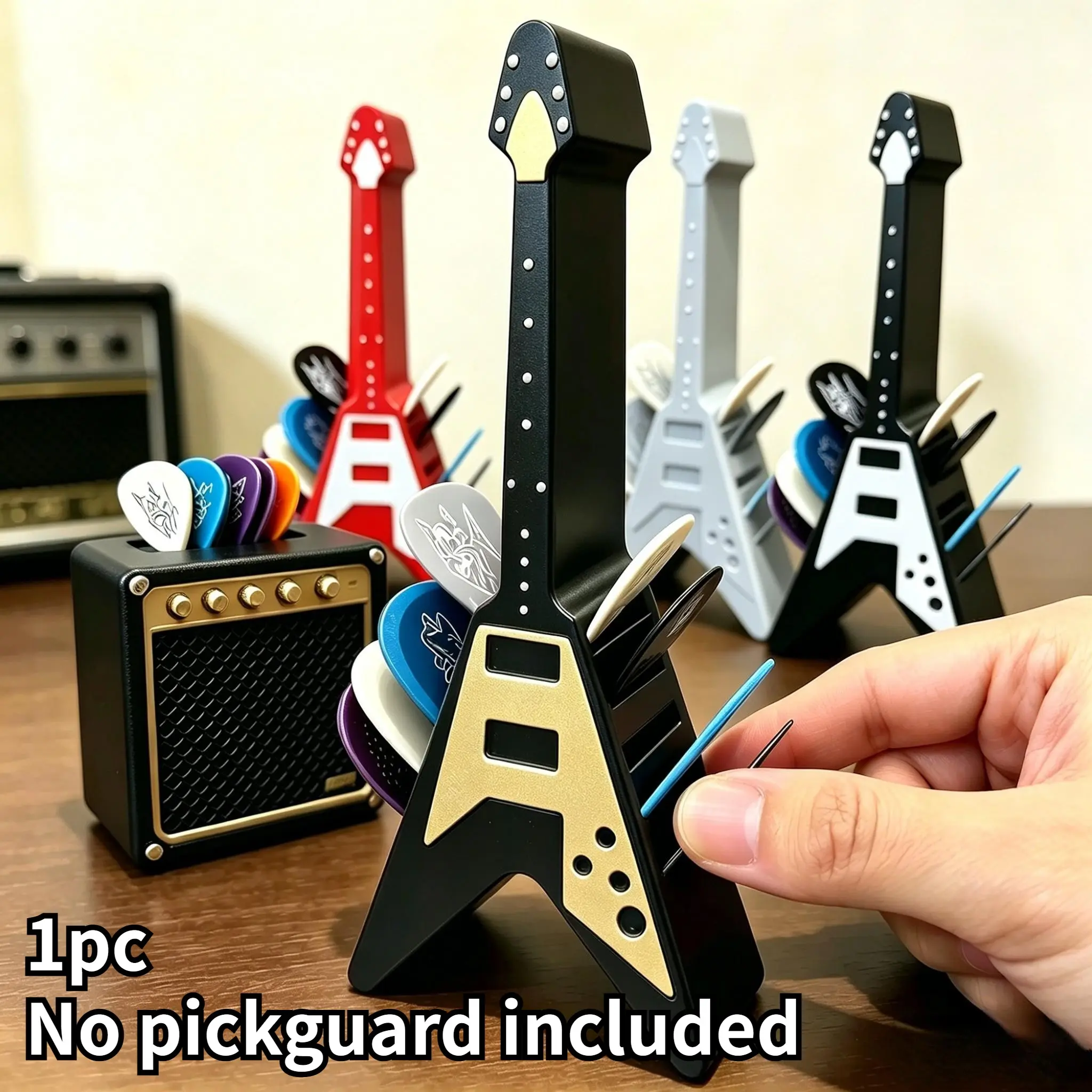 Vintage Guitar Pick Holder Box, Portable Guitar Picks Storage Case, Retro Speaker Design, Gift for Guitar Lovers, Accessories
