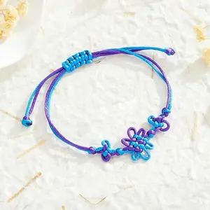 Cartoon Demon Hunter of KPop Rumi Cosplay Two Tone Knot Hand Rope Wristband Bracelet Steap Costume Accessories Halloween