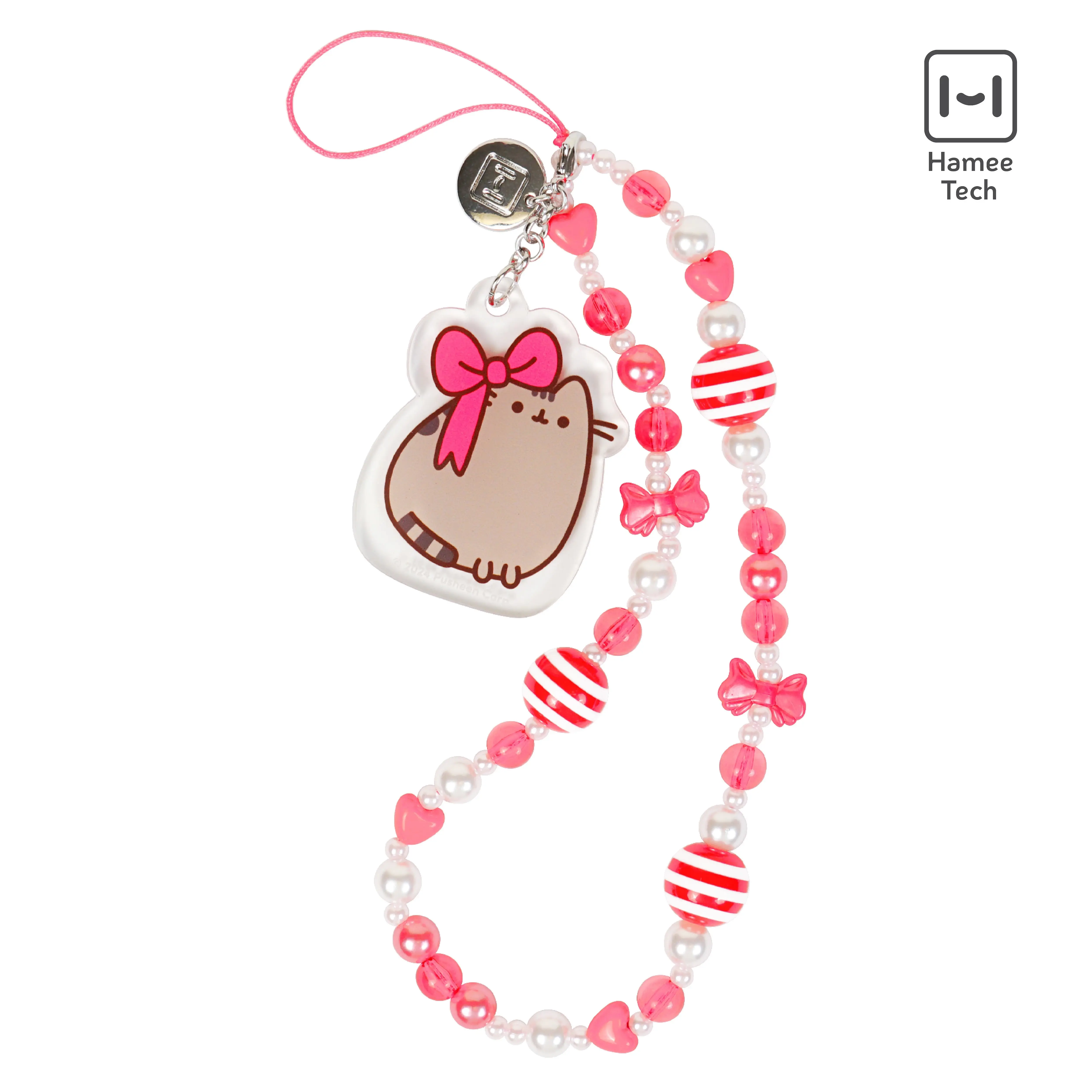 Pusheen the Cat Beaded Charm Mobile Phone Wrist Strap [Special Christmas Edition]