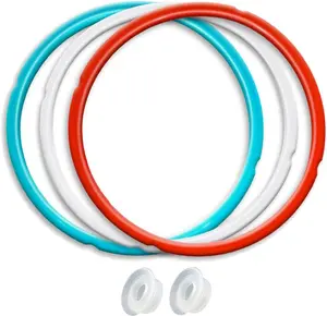 Sealing Ring 3-Pack for 8Qt  Cookers - Dishwasher Safe -Grade Replacement Gasket Compatible with  8Qt Models: IP-DUO80, IP-LUX80, Ultra, Duo Plus, Viva.