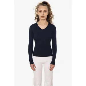 43076 - Baby Rib L/S V-Neck Tee