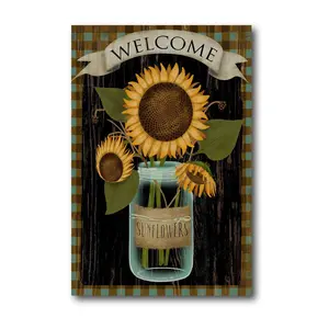 Courtside Market Sunflower Mason 12" x 18" Canvas Wall Art