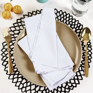 Utopia Kitchen Absorbent Cotton Blend Cloth Napkins Washable Reusable for Dinner Restaurant Lunch Wedding and Hotel