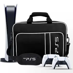 For PS5 Travel Case for PS5 Protective Case Bag Suitable for PS5 Disc/Digital Edition Console, Controllers, Game Cards, Headset