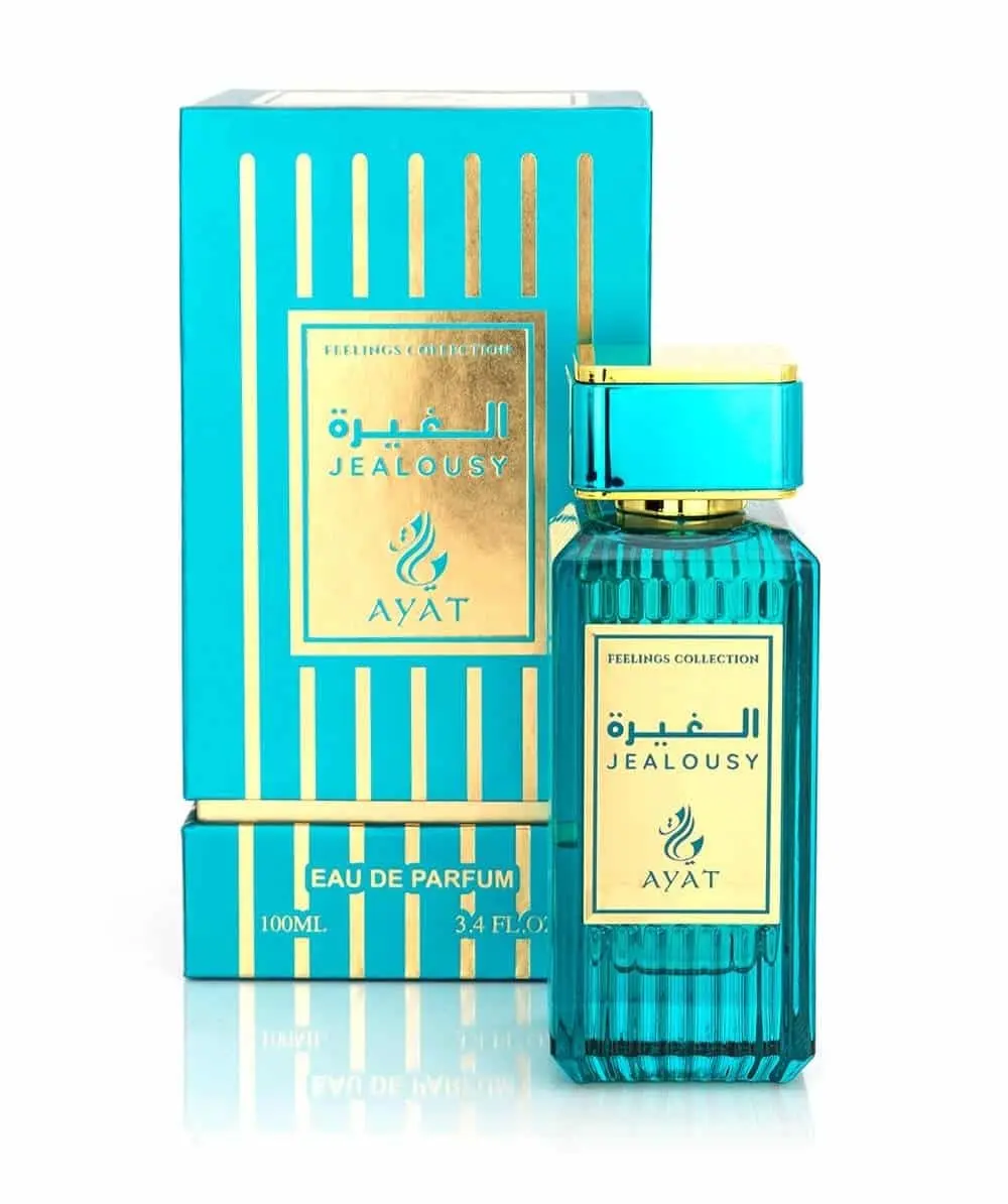 Jalousy Ayat Perfumes Eau de Parfum 100ml Made in Dubai with Rose Vanilla Oud Musk Woody Oriental Notes for Men Women