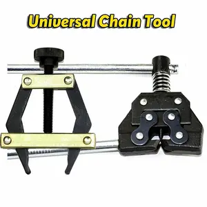 Jeremywell Roller Chain Tools Kit Fit #25#35#41#40#50#60 415H,428H, 520,530 Roller Chain, Holder/Puller+ Breaker/Cutter, Bicycle, Motorcycle